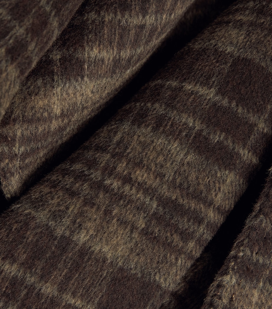 Cashmere Plaid Belleville Trench Coat MOSS PLAID Image 5