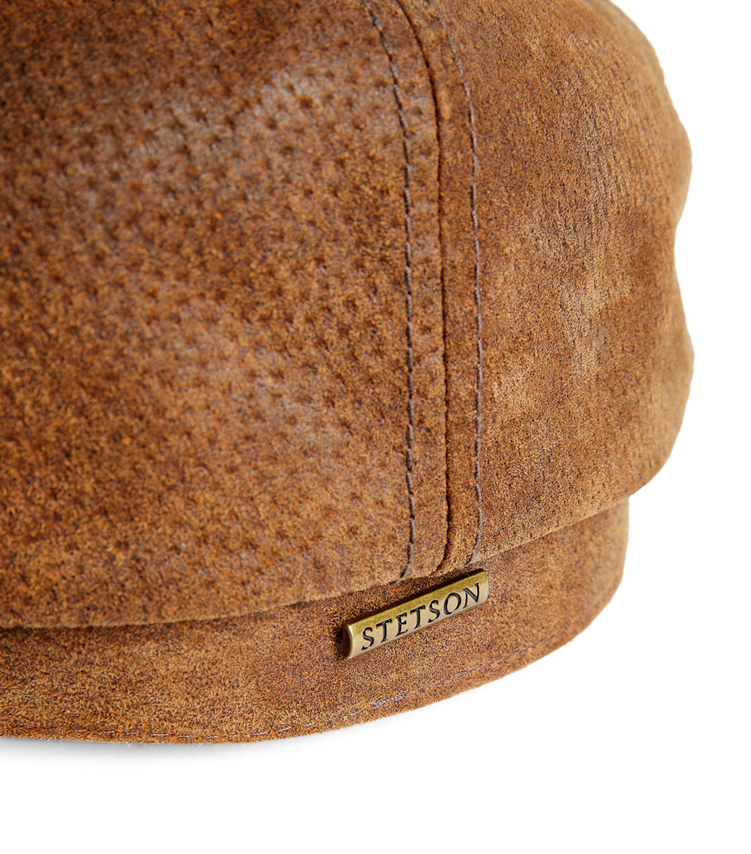 Stetson Leather Flat Cap Harrods UK