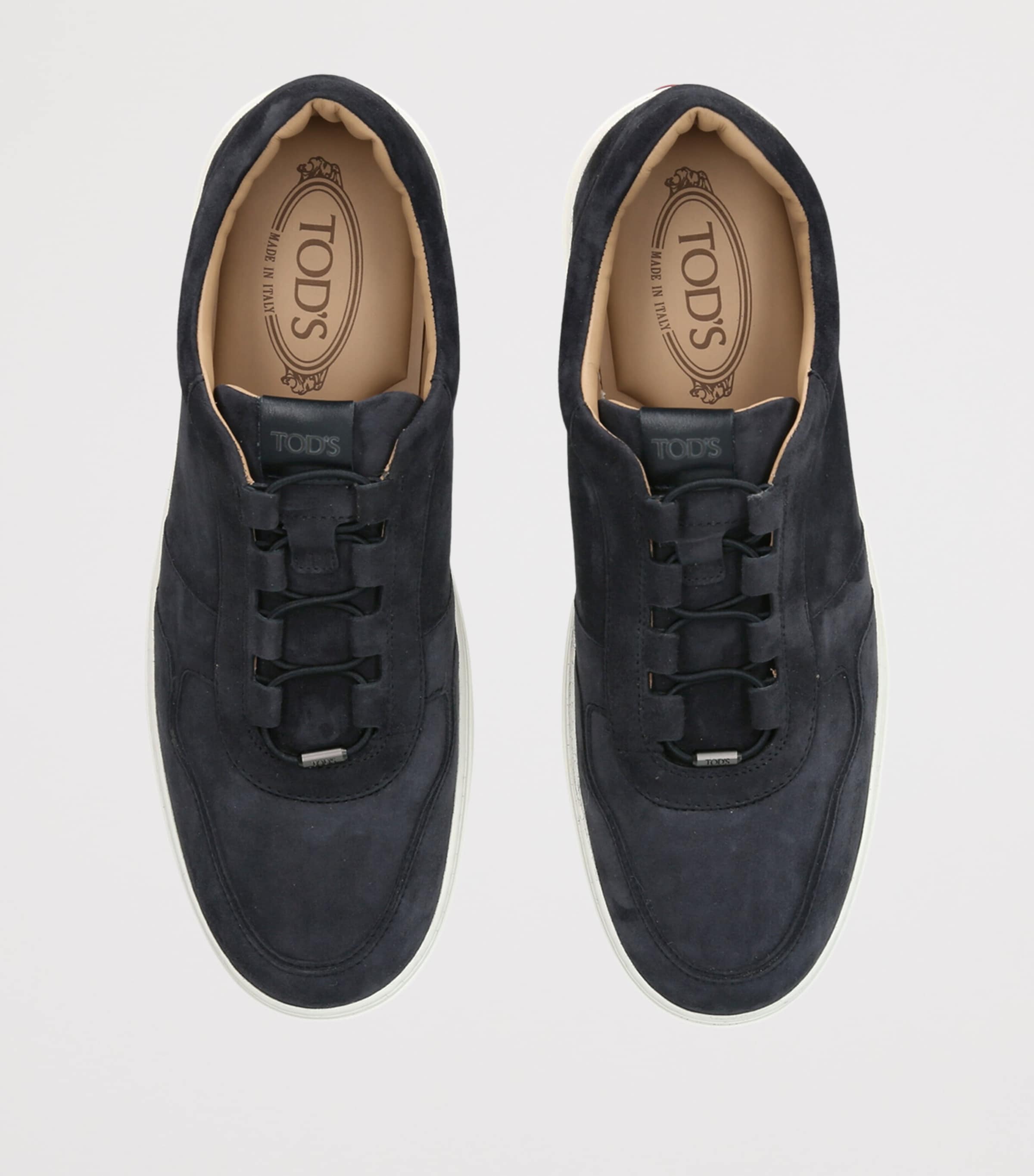 Tod's Suede Elastic Cassetta Sneakers Navy Image 3
