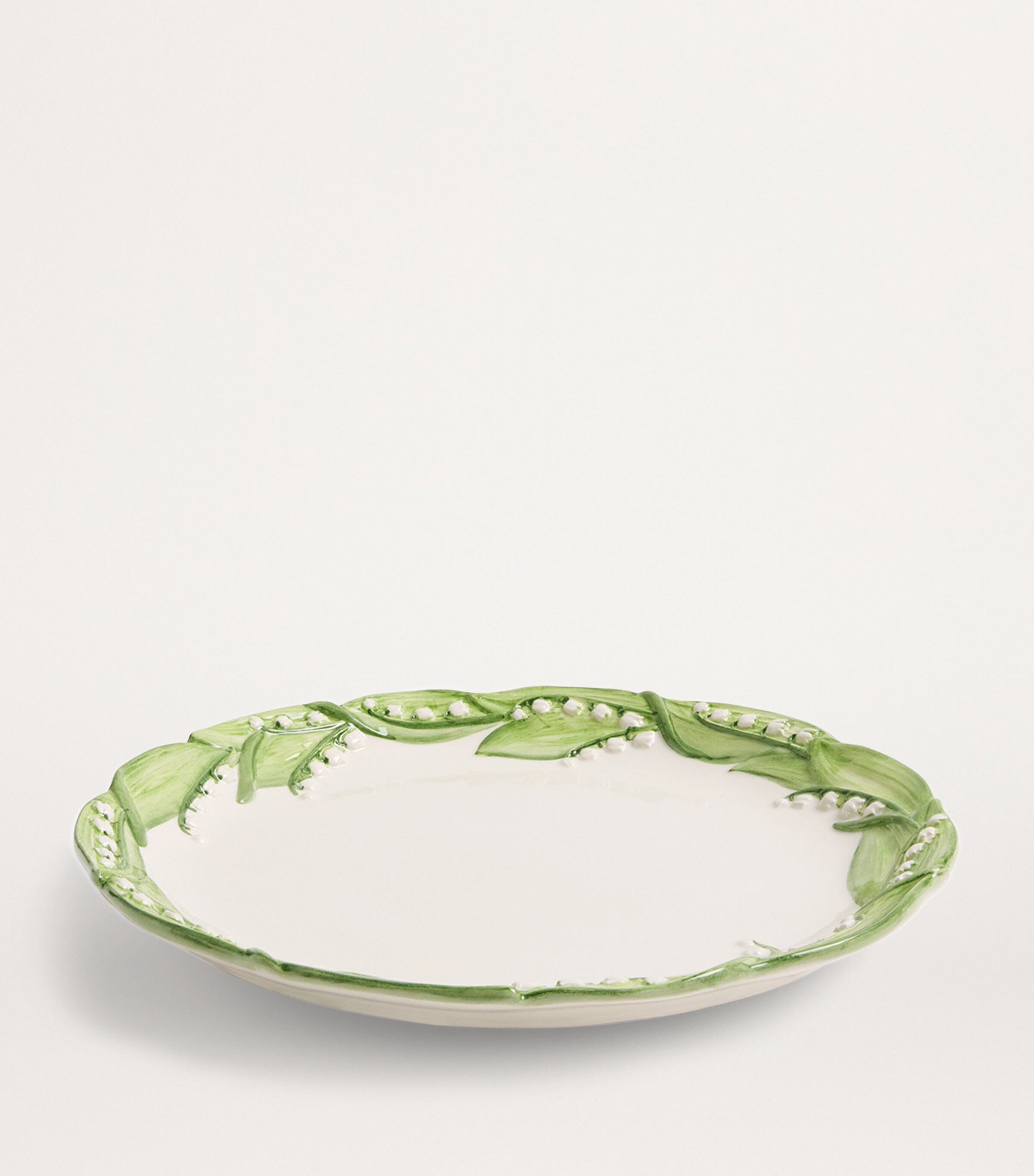 Lilly  Of The Valley Dinner Plate (27cm) WHITE/GREEN Image 2