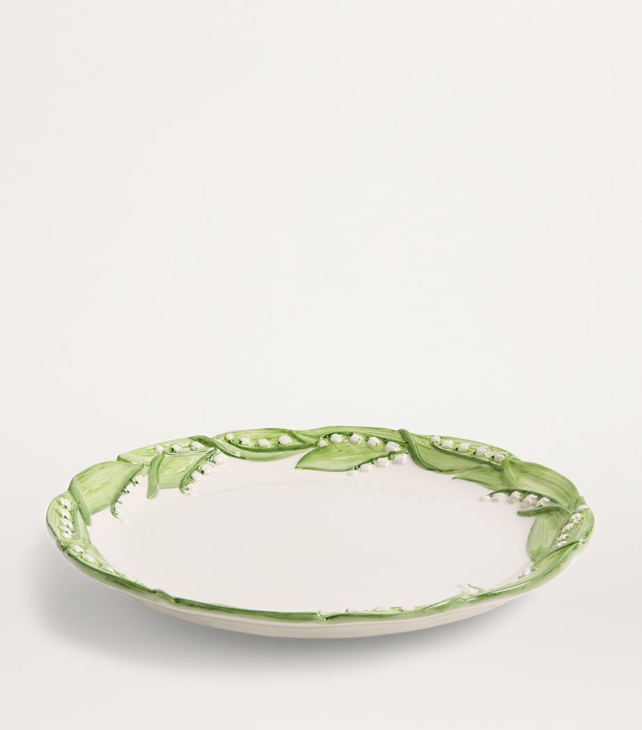 Lilly Of The Valley Dinner Plate (27cm) WHITE/GREEN Image 2