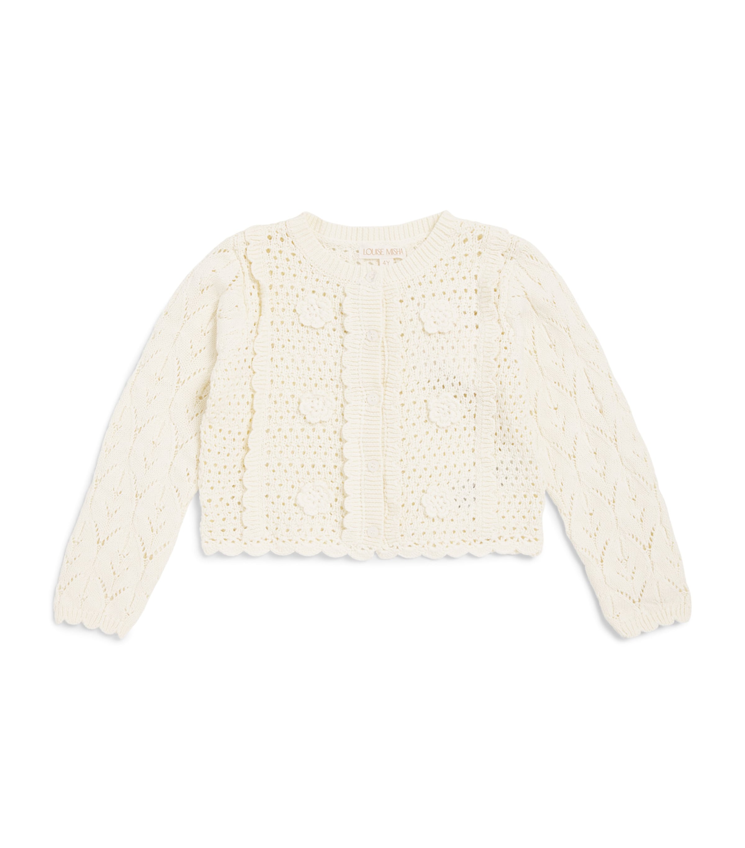 Louise Misha Cotton Chai Cardigan (3-4 Years) Image 1