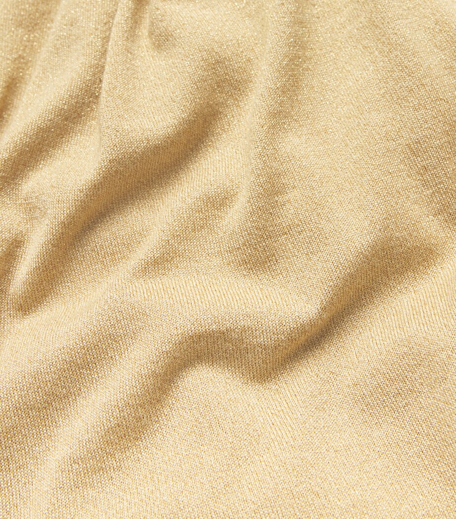 Cashmere Metallic Rollneck Sweater G67 GOLD Image 5