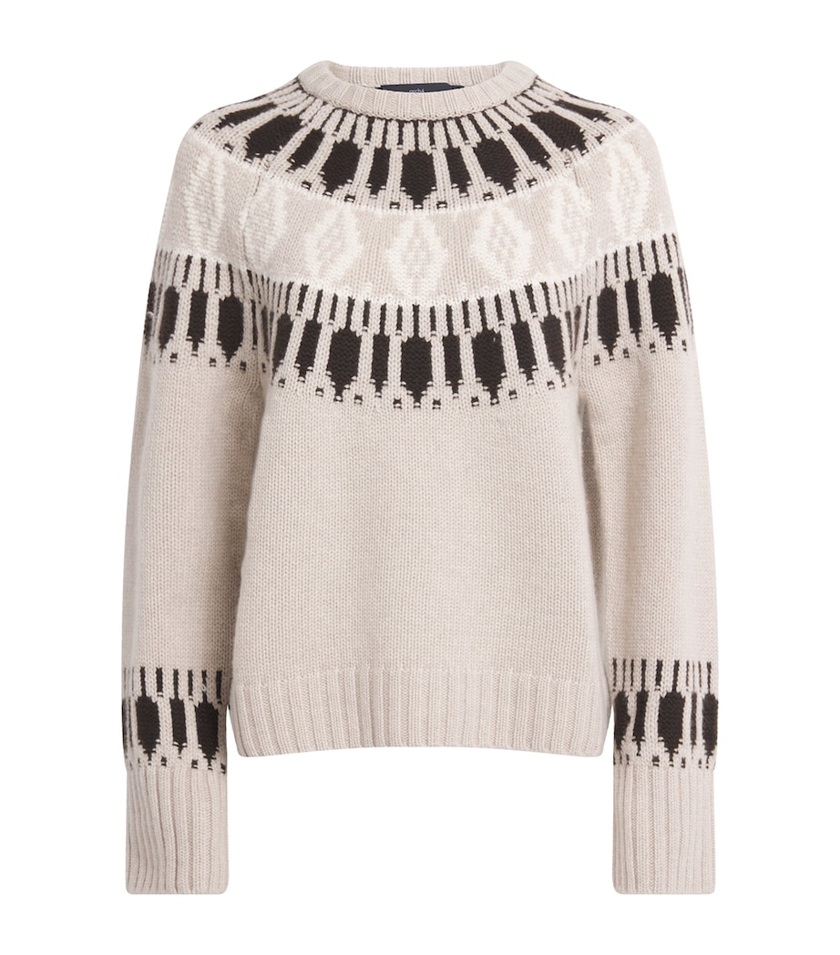 Cashmere Fair Isle Jackson Sweater IVORY/CHAI Image 1