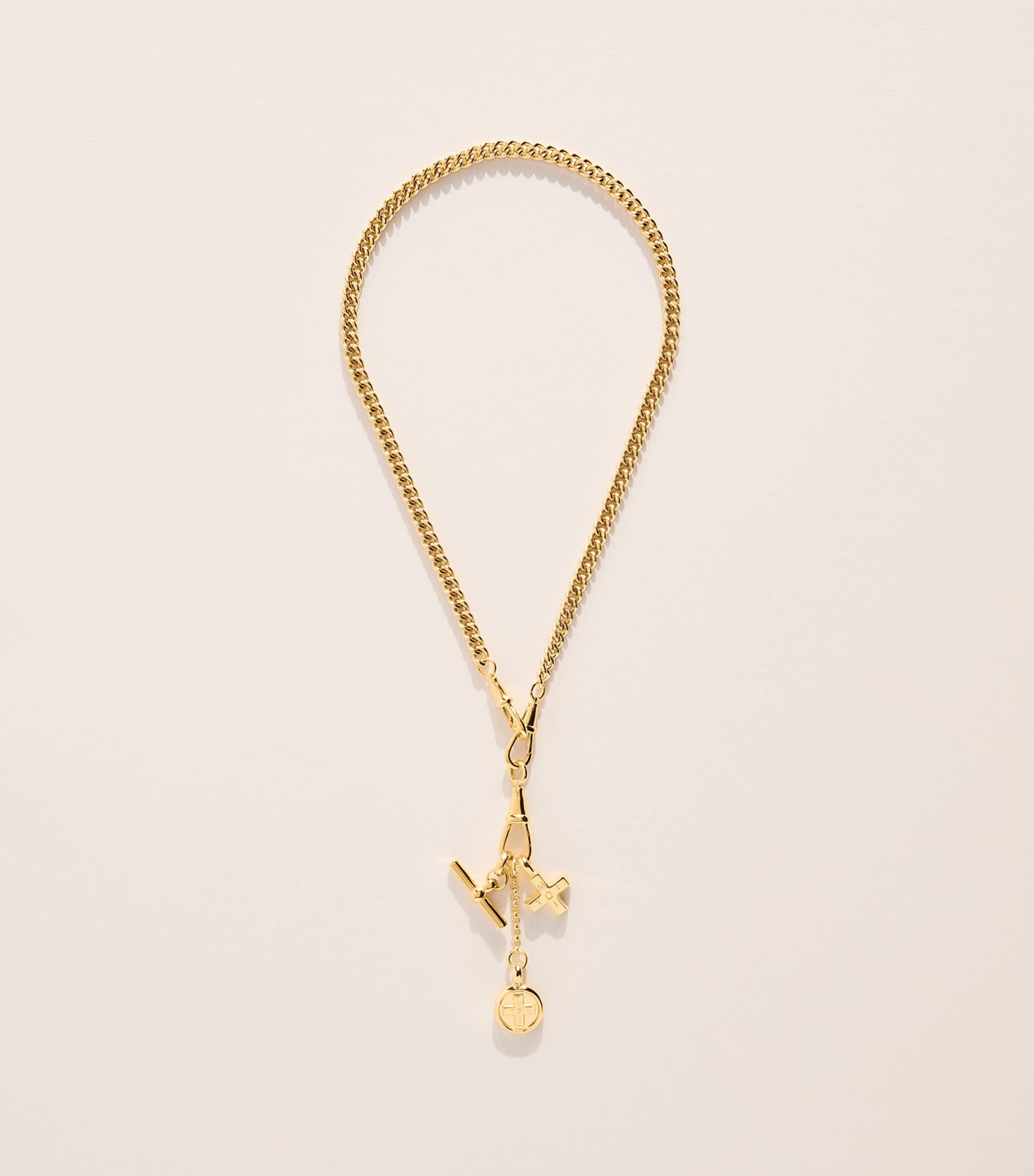 TILLY SVEAAS Gold-Plated Moi + Toi Cluster Necklace Gold Image 3