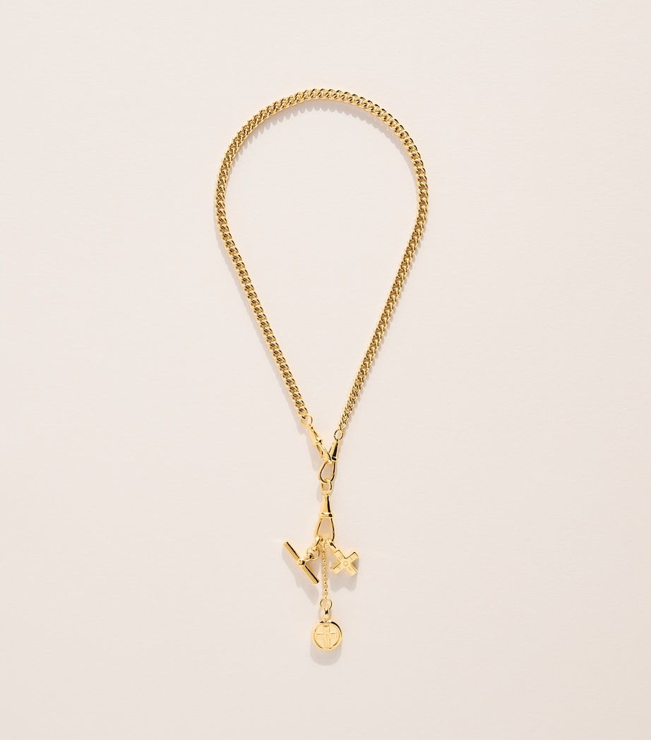 TILLY SVEAAS Gold-Plated Moi + Toi Cluster Necklace Gold Image 3