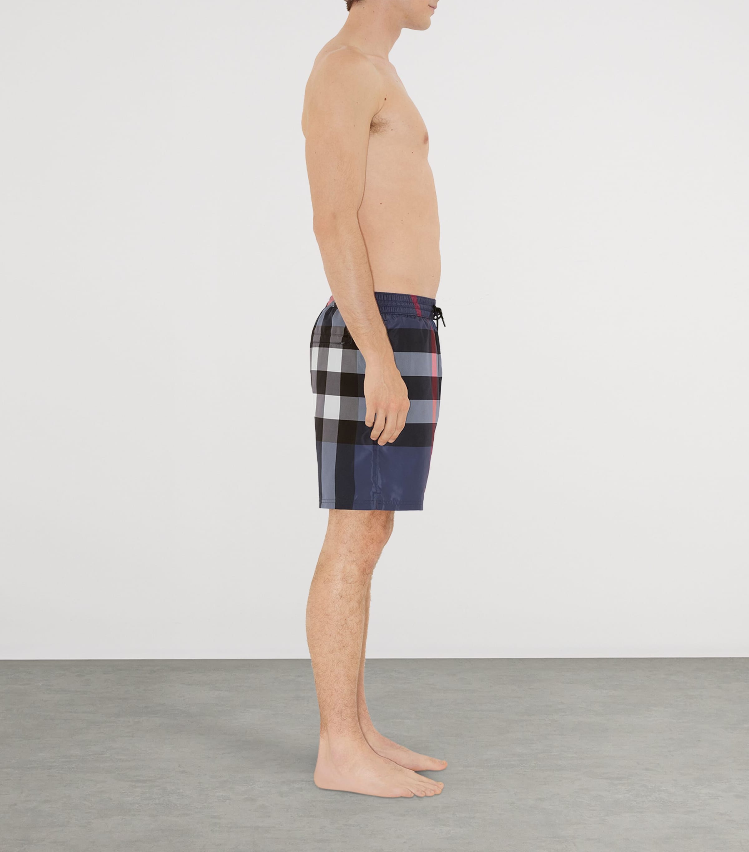 Check Swim Shorts CARBON BLUE IP CHECK Image 3