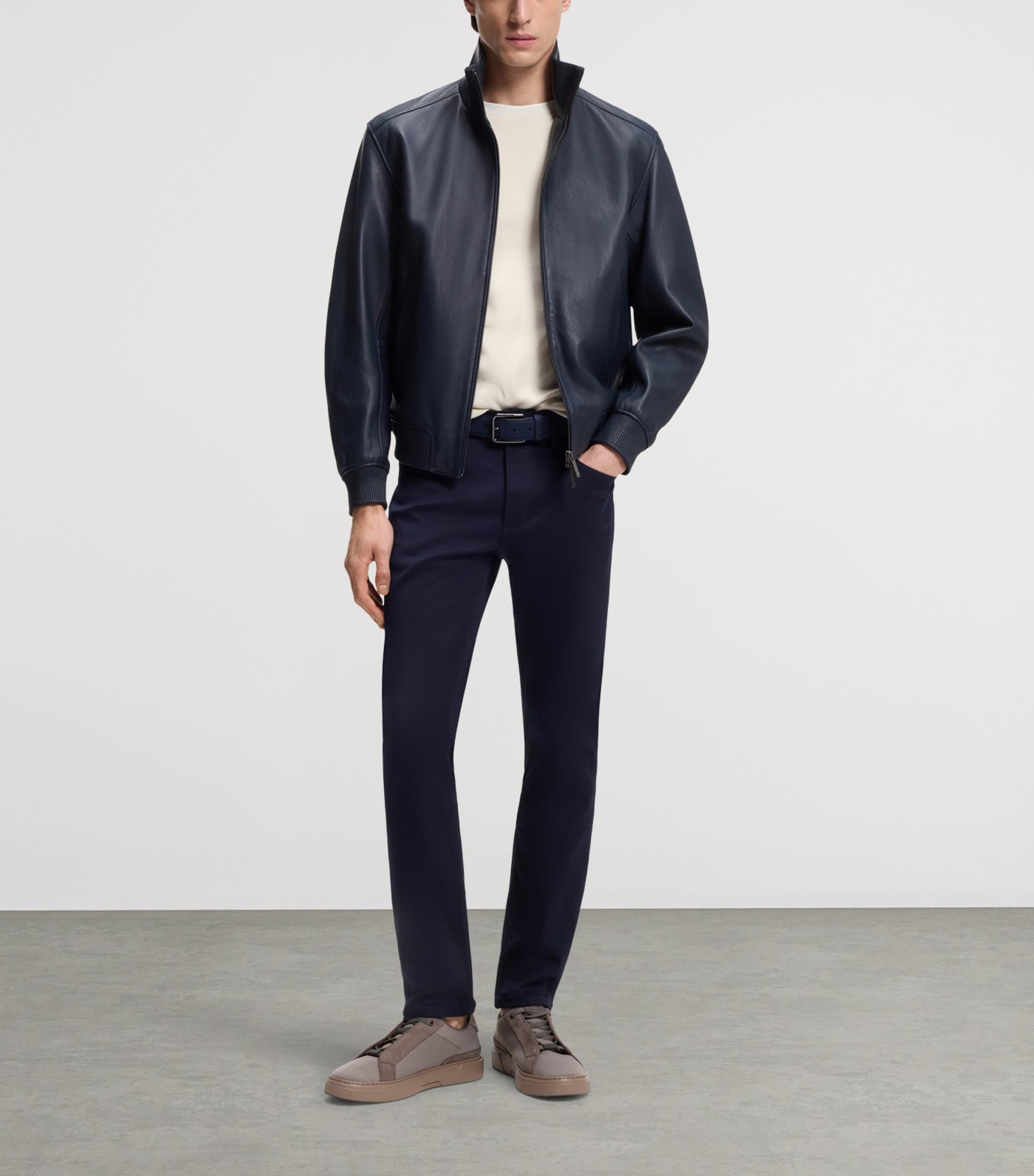 BOSS Mens x Aston Martin Cotton-Wool T-Shirt Image 4