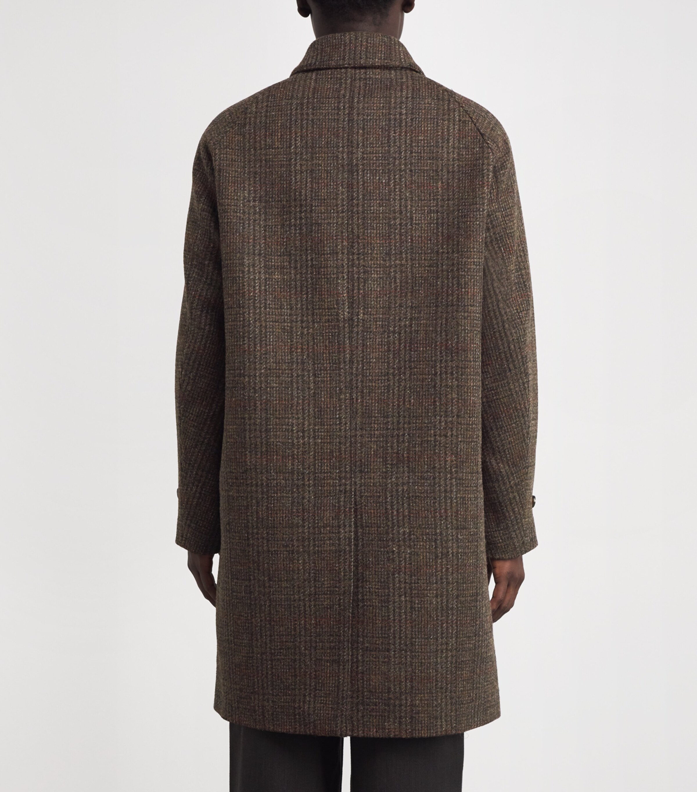 Wool Check Coat 42325 - MARRONE Image 4