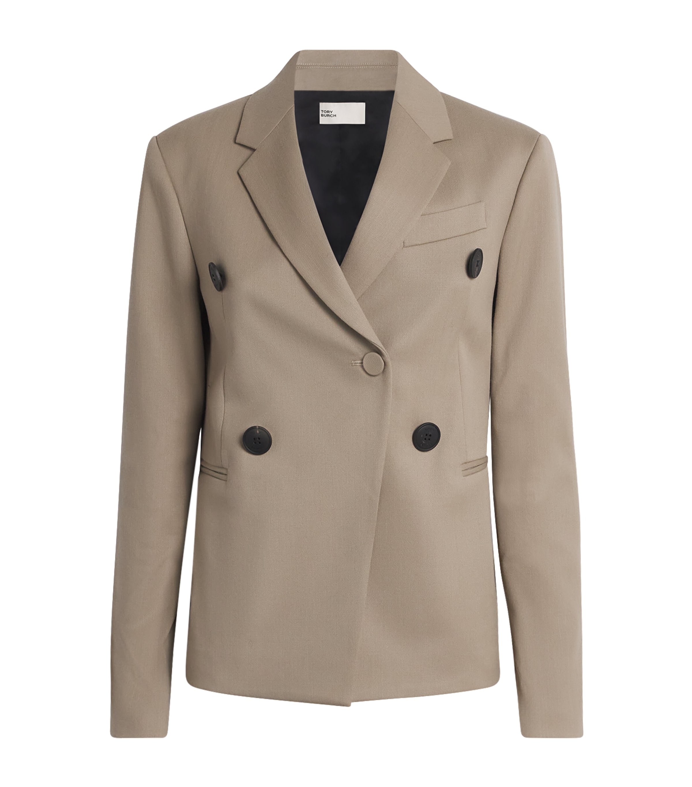 Tory Burch Wool-blend Blazer In Gray