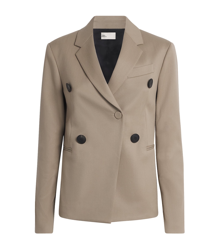 Wool-Blend Blazer TAUPE GRAY 026 Image 1