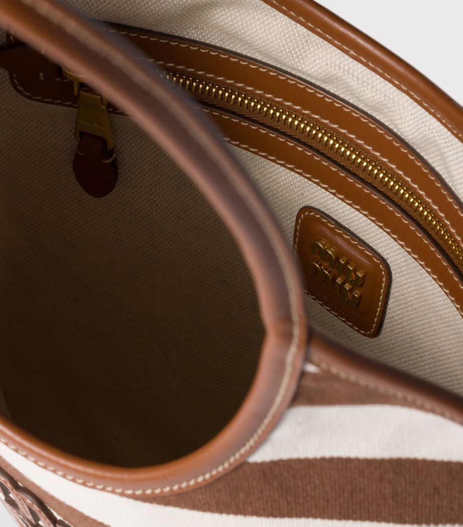 Canvas-Leather Ivy Tote Bag F0966 Image 6