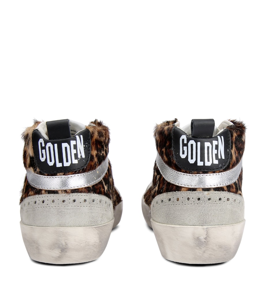 Calf Hair Mid Star Sneakers DK.BRN COM Image 2