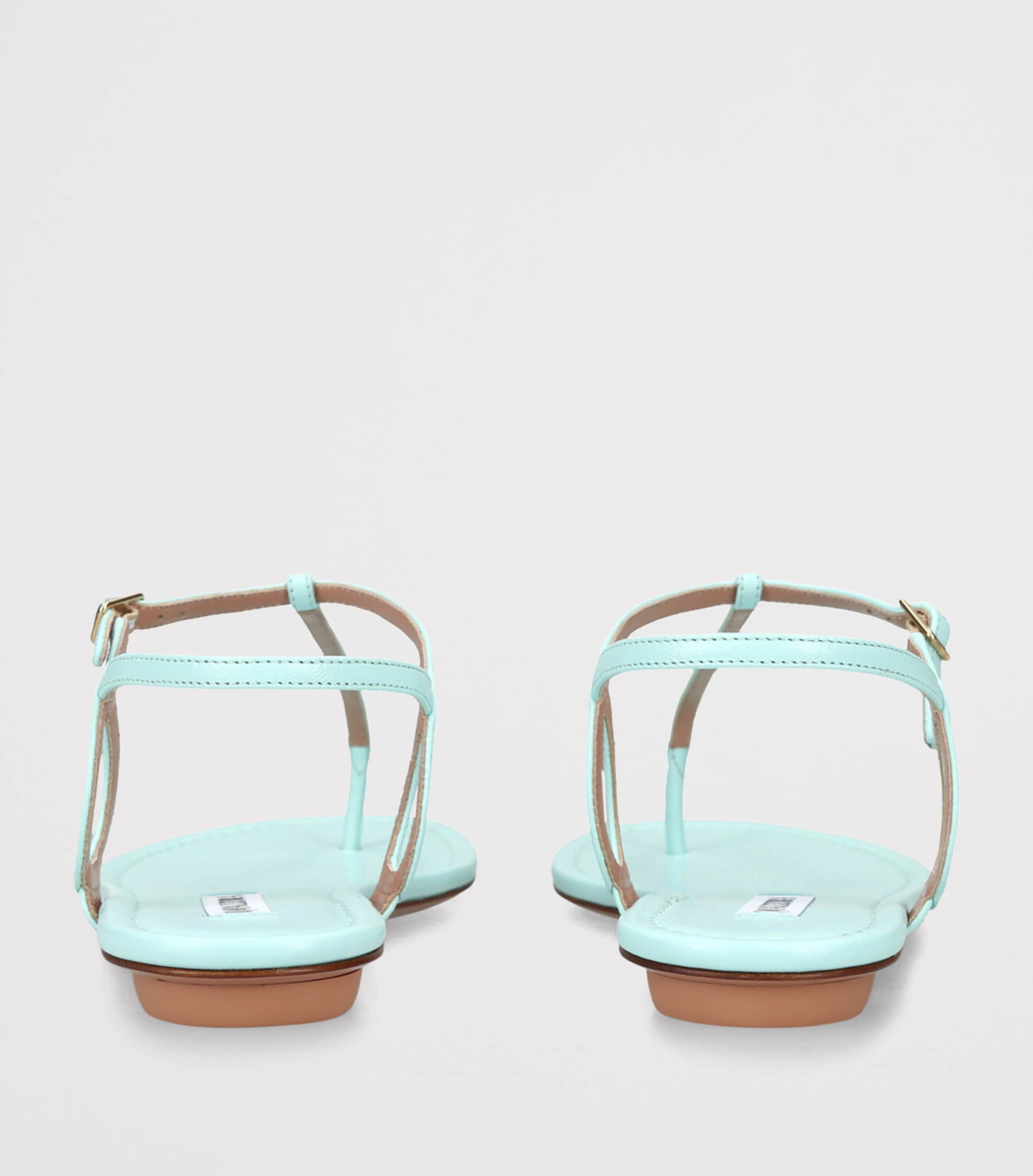Aquazzura Leather Almost Bare Sandals Pale Blue Image 2