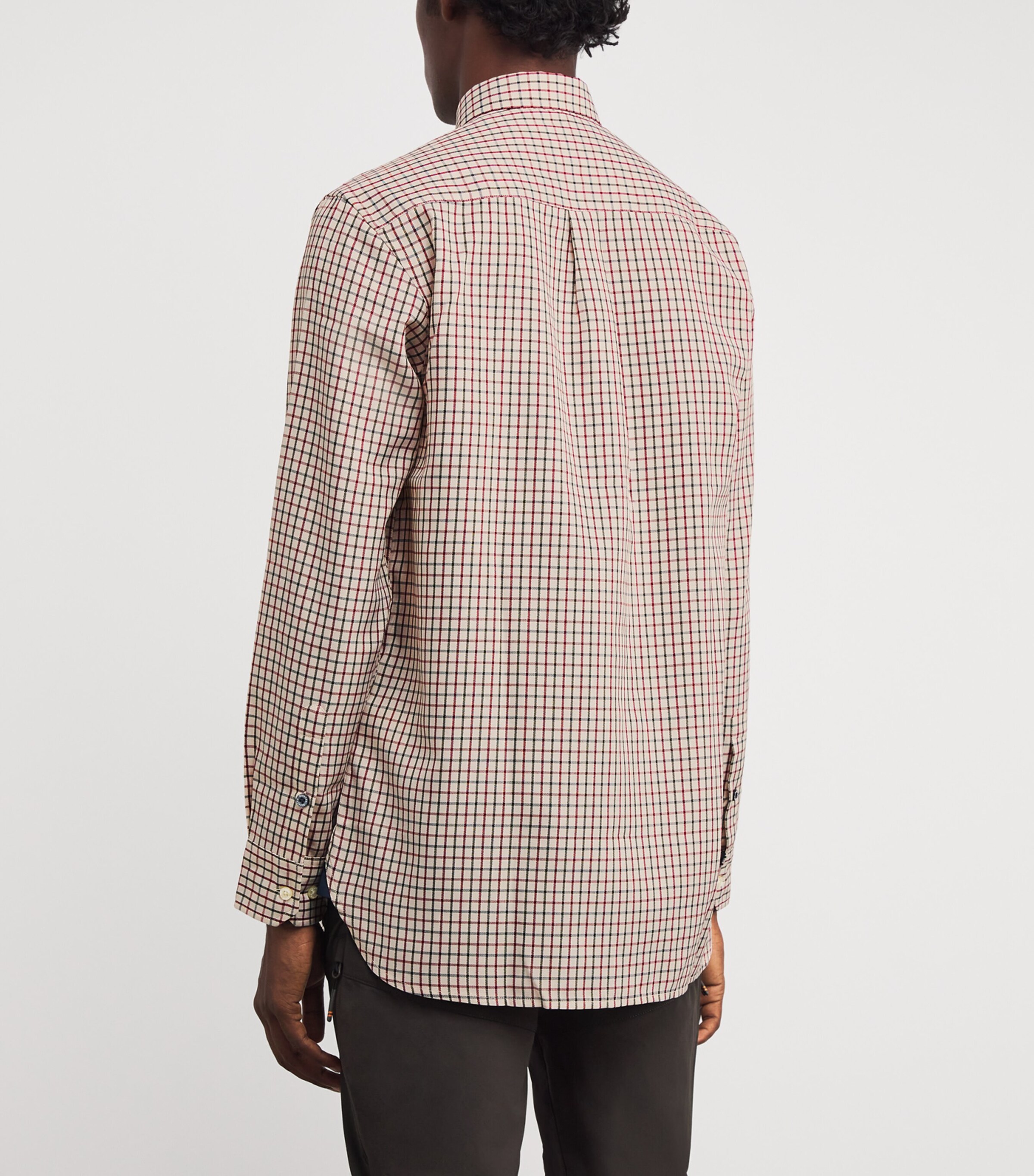Check Ellis Shirt 01D1:IVRY+GREEN CHCK Image 4