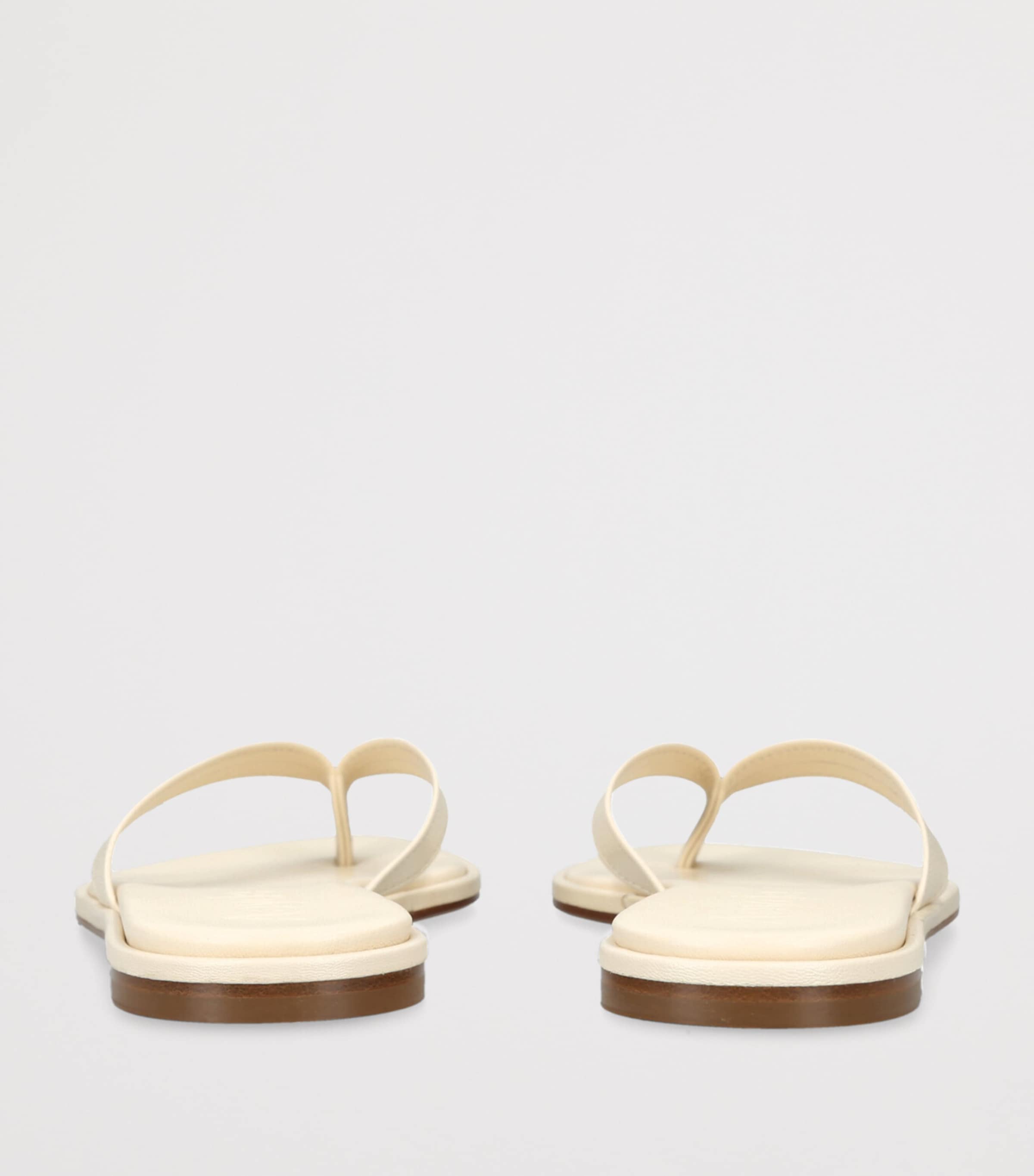 Leather Melody Slides CREAM Image 2