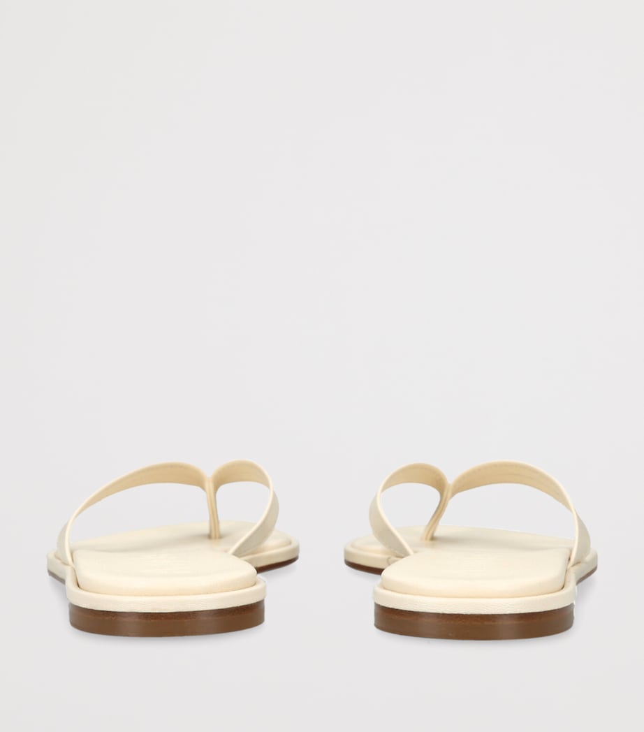 Leather Melody Slides CREAM Image 2