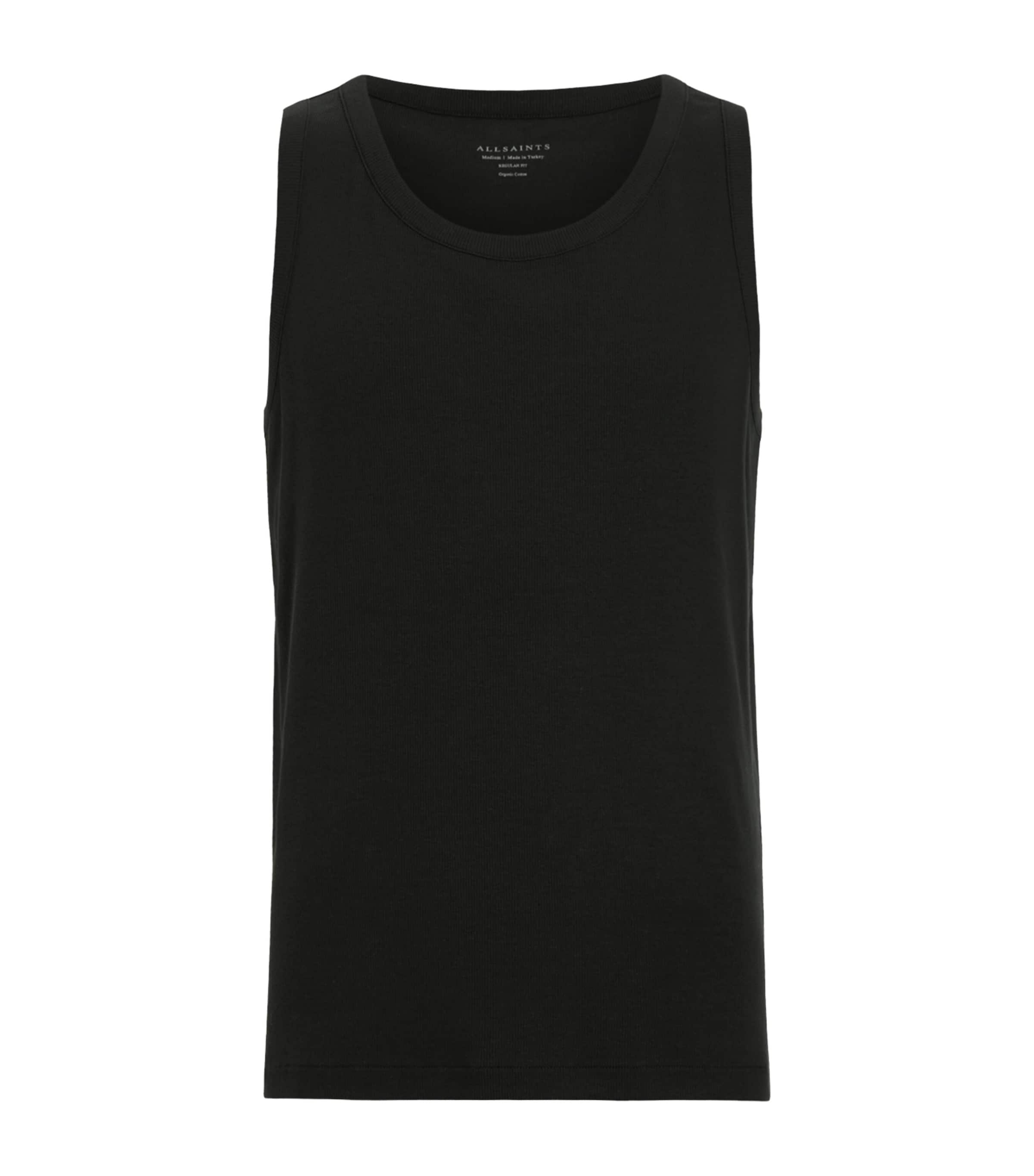 Allsaints Cotton Edwards Tank Top In Black