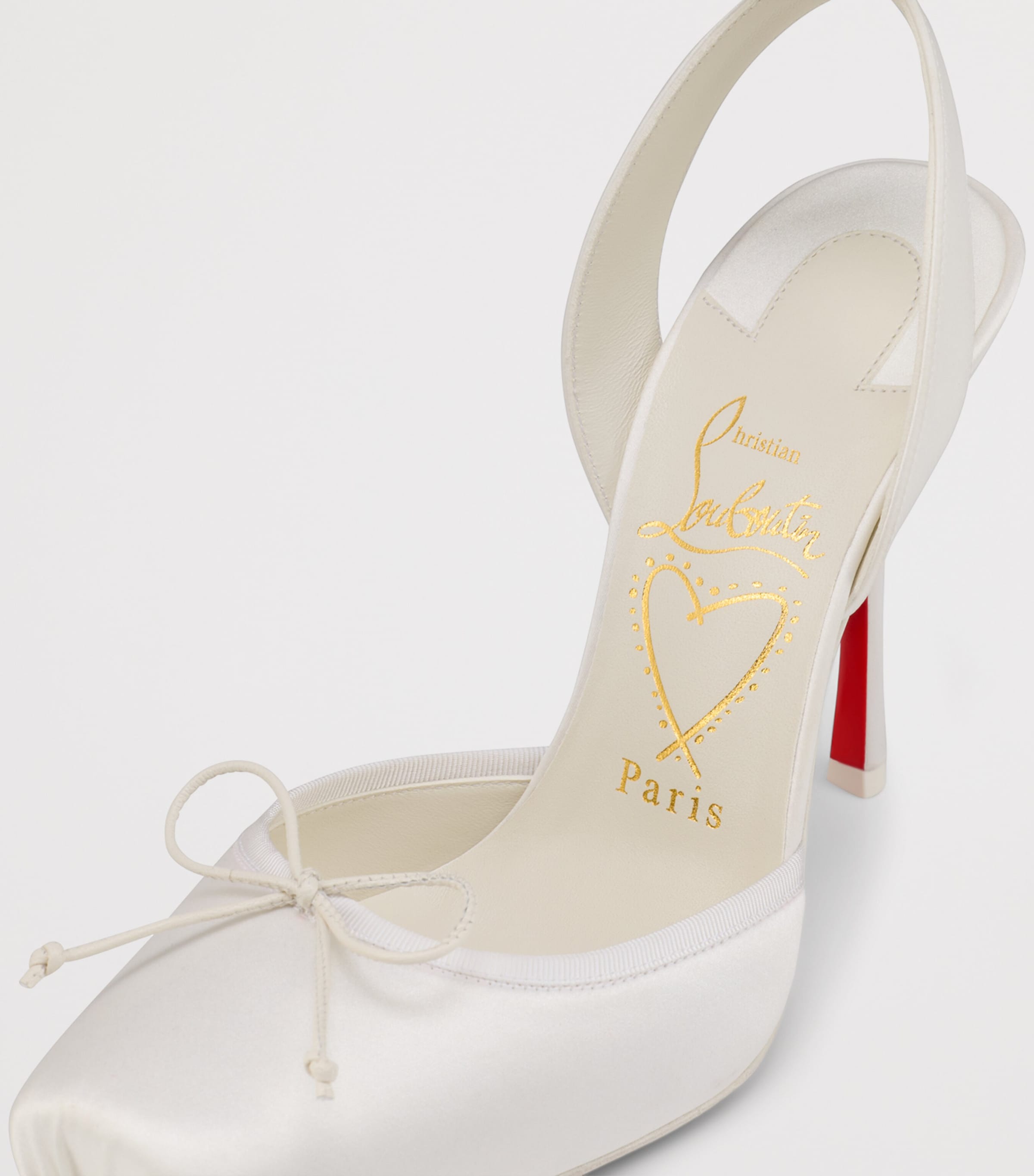 Christian Louboutin Cassia Lace-Up Satin Pumps 100 Image 6