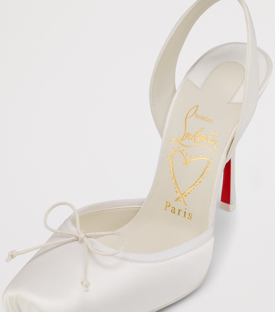 Christian Louboutin Cassia Lace-Up Satin Pumps 100 Image 6