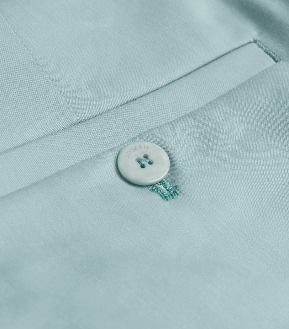 Stretch-Cotton Bing Court Trousers LAGOON Image 5