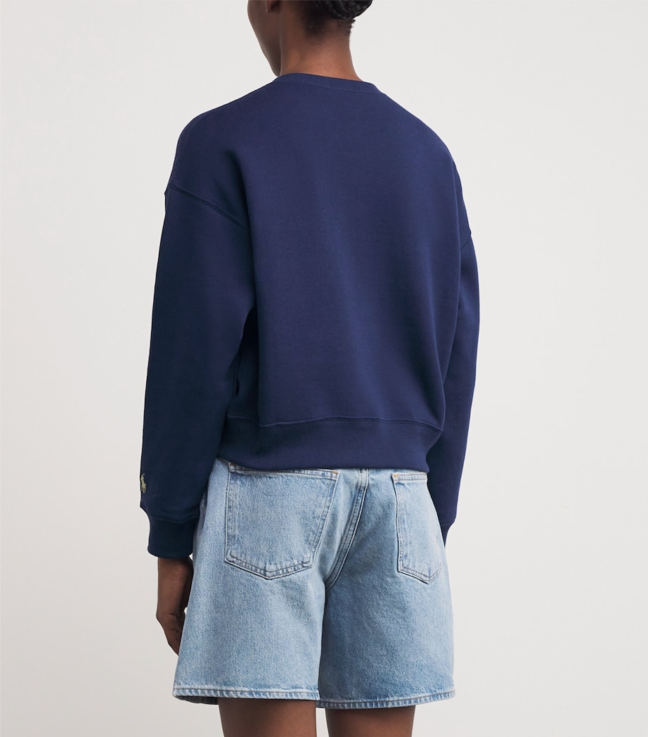 Fleece Logo Cardigan NEWPORT NAVY Image 4