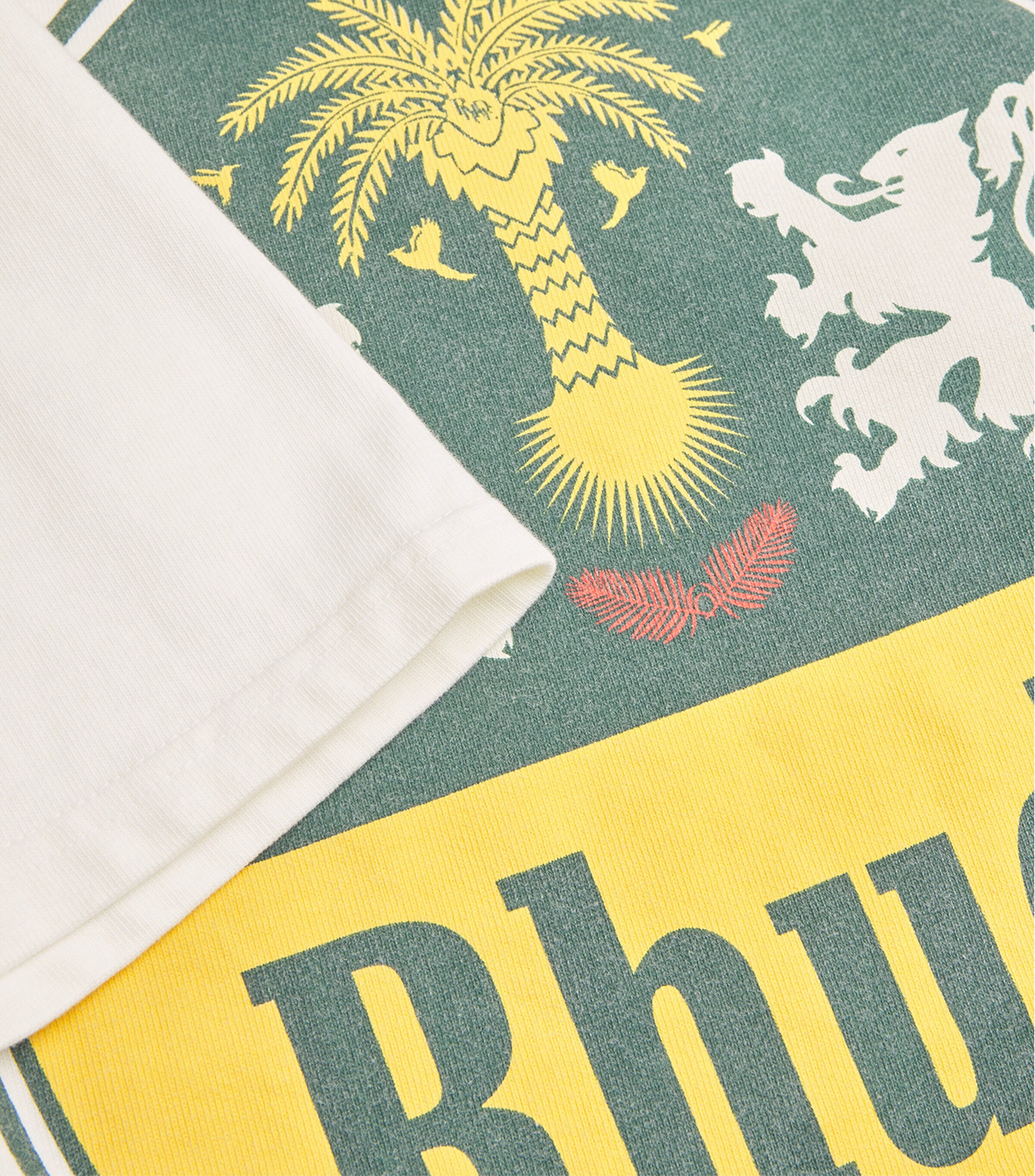 Cotton Tabaco Print T-Shirt 0241 VTG WHITE Image 5