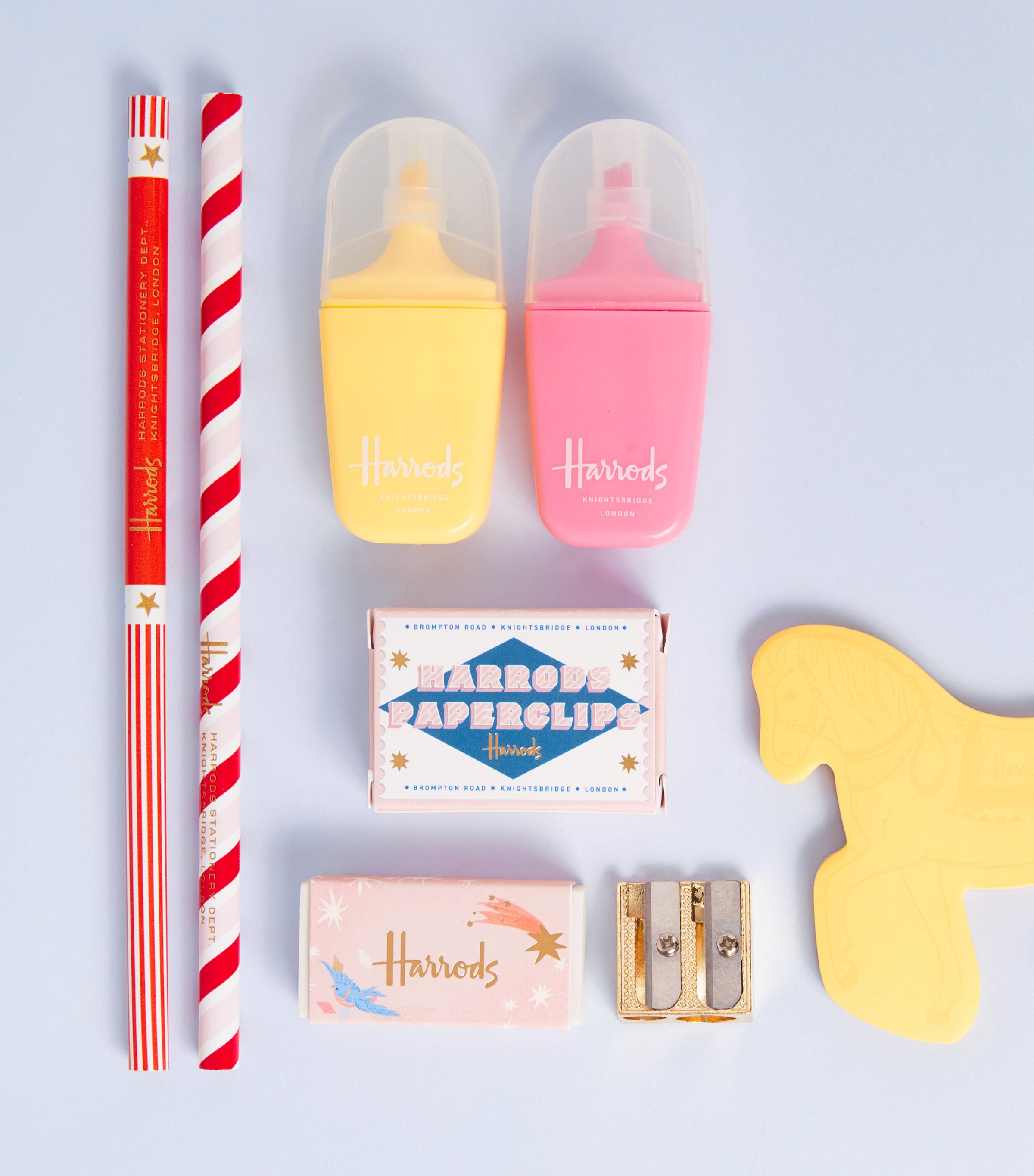 Harrods Pony Parade Filled Pencil Case Pink Image 2
