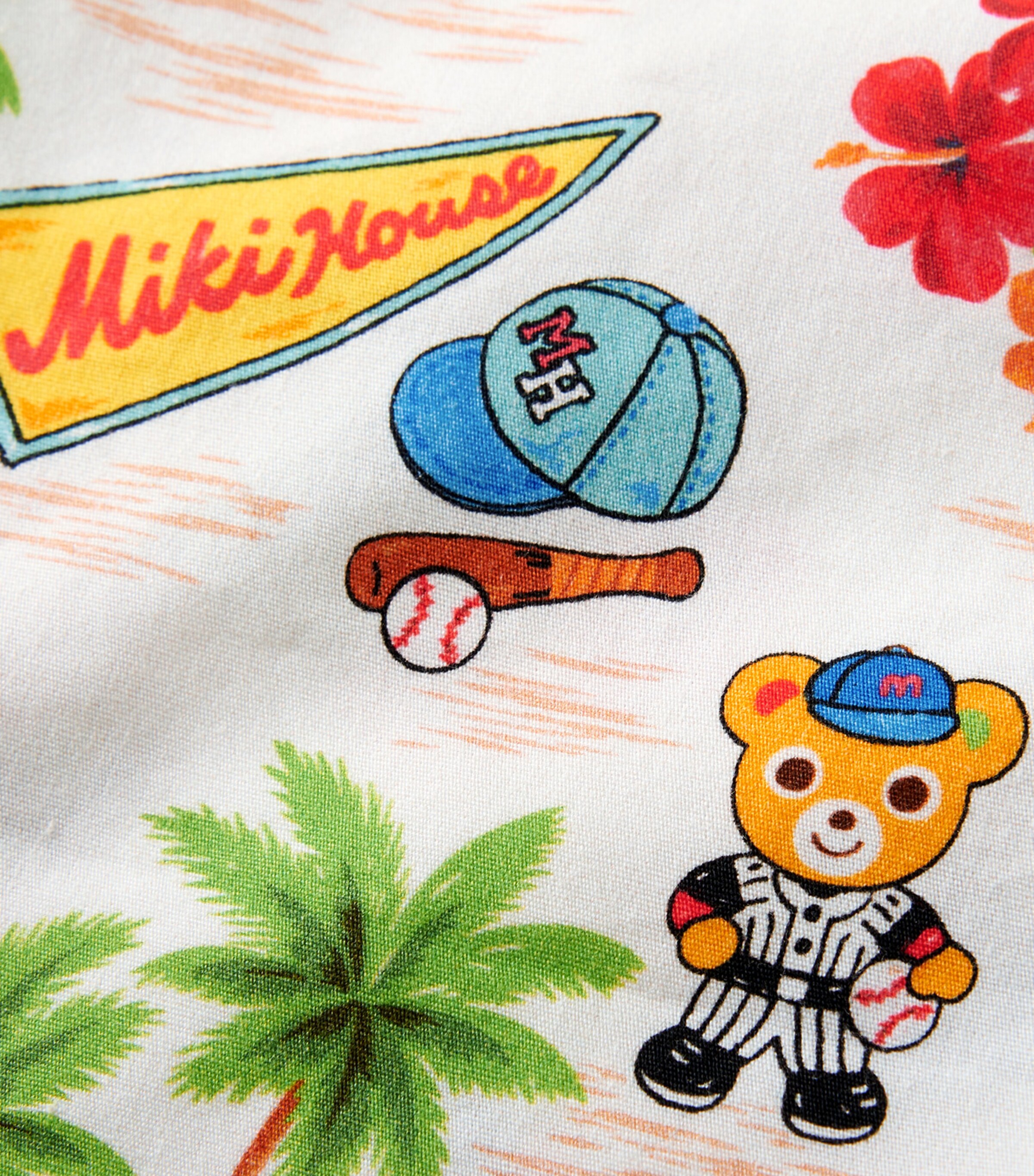 Miki House Cotton-Blend Tropical Pucchi Shorts (2-4 Years) Image 7