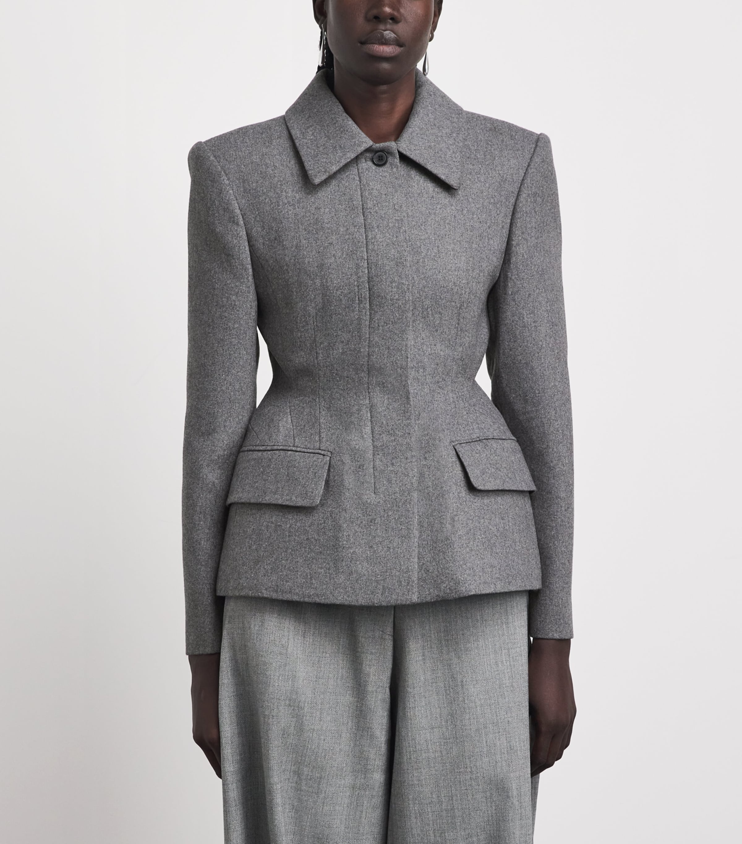 Source Unknown Womens Wool-Blend Hourglass Terzo Blazer Ch Image 4