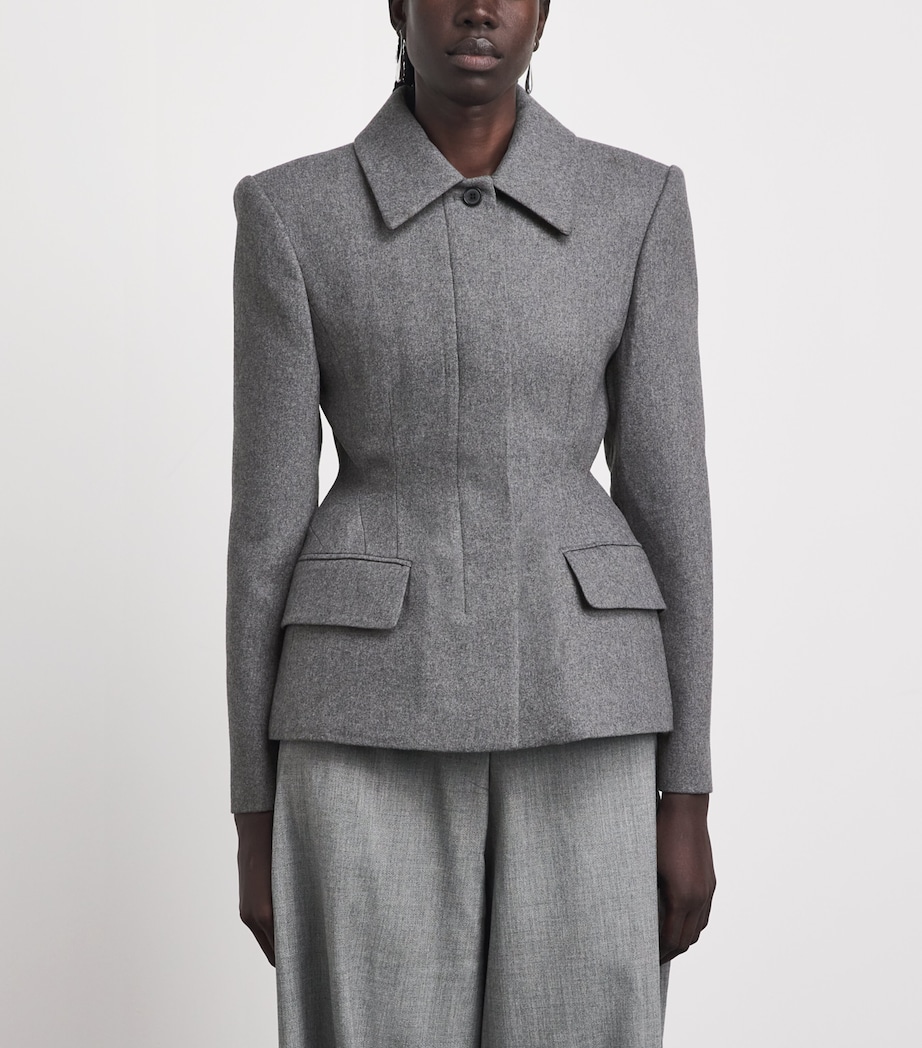 Source Unknown Womens Wool-Blend Hourglass Terzo Blazer Ch Image 4
