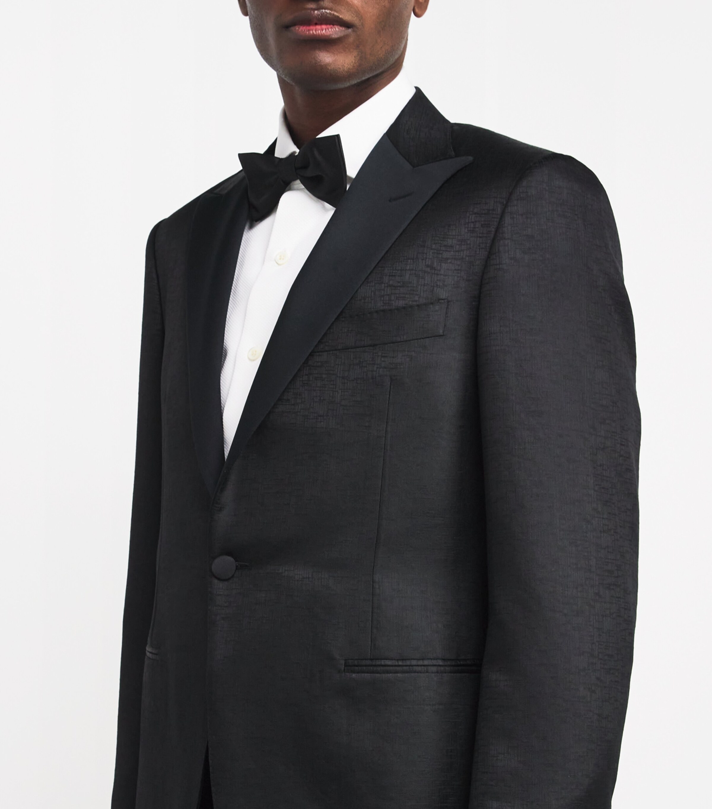 Canali Mens Cotton Textured Cocktail Jacket Image 6