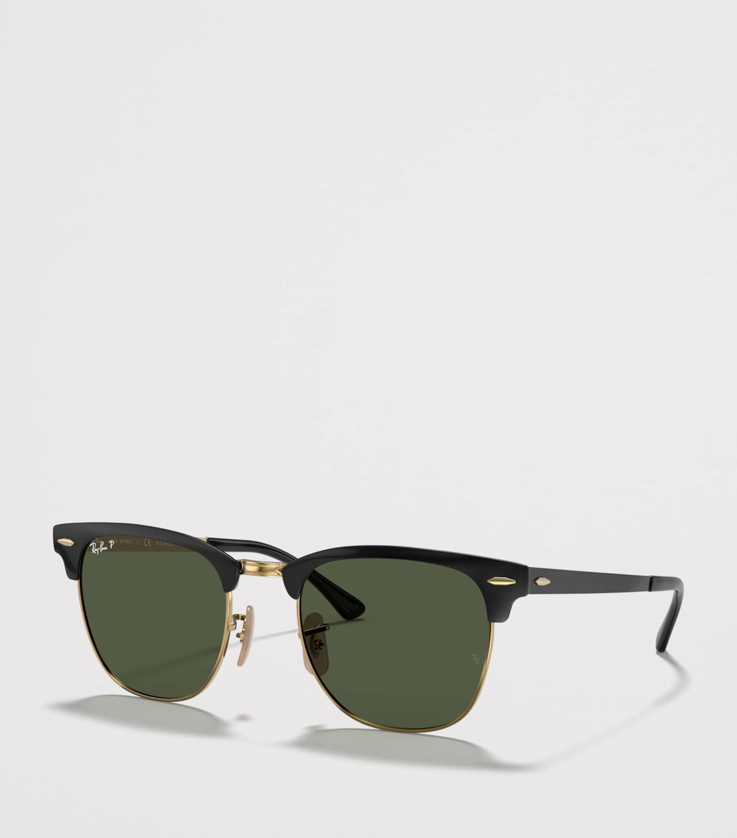 Ray-Ban Clubmaster Metal Square Sunglasses Black Image 2