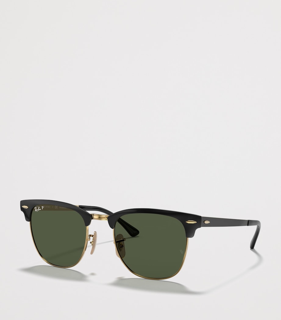 Ray-Ban Clubmaster Metal Square Sunglasses Black Image 2