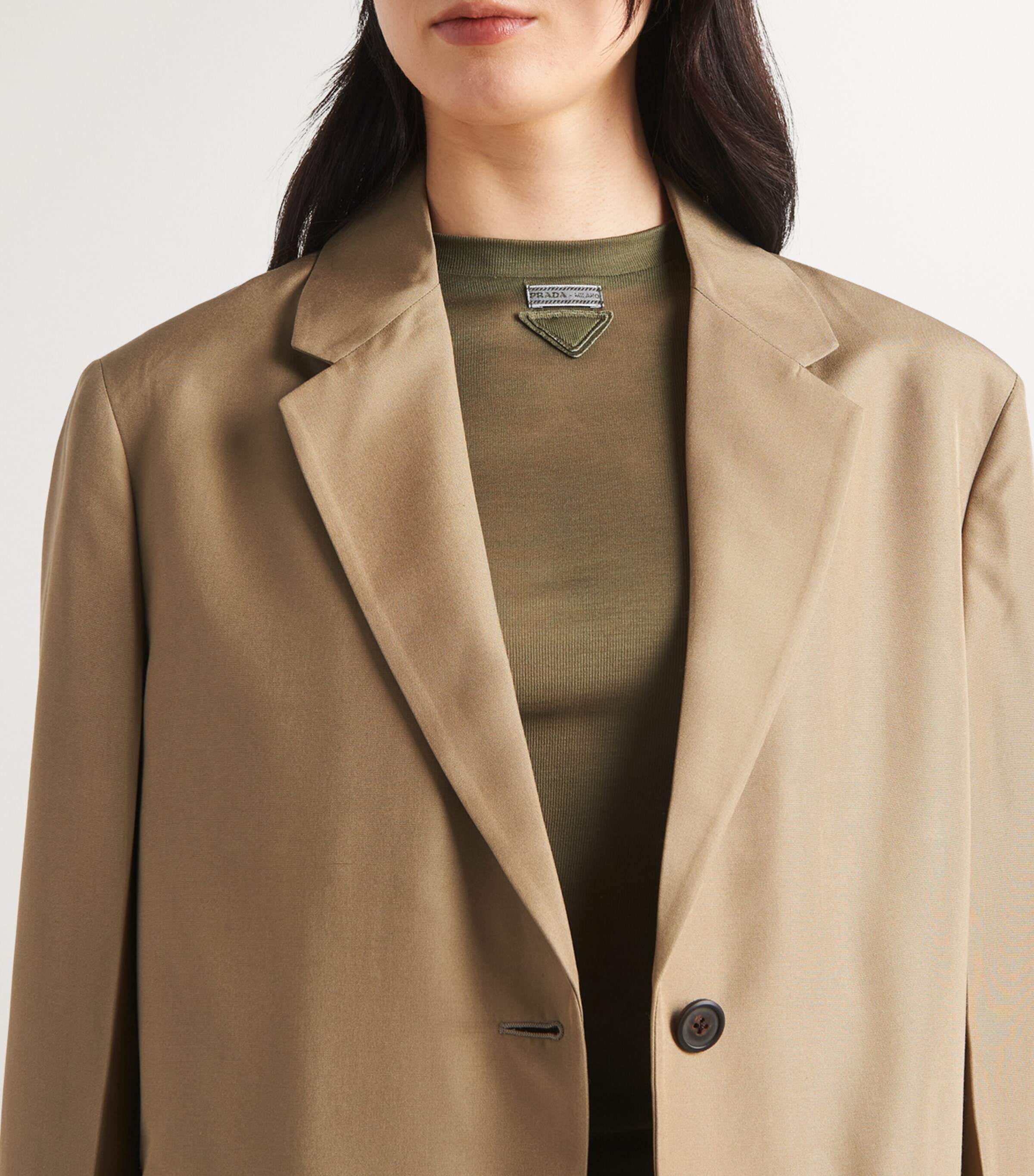 Silk Single-Breasted Jacket F0393 Image 3