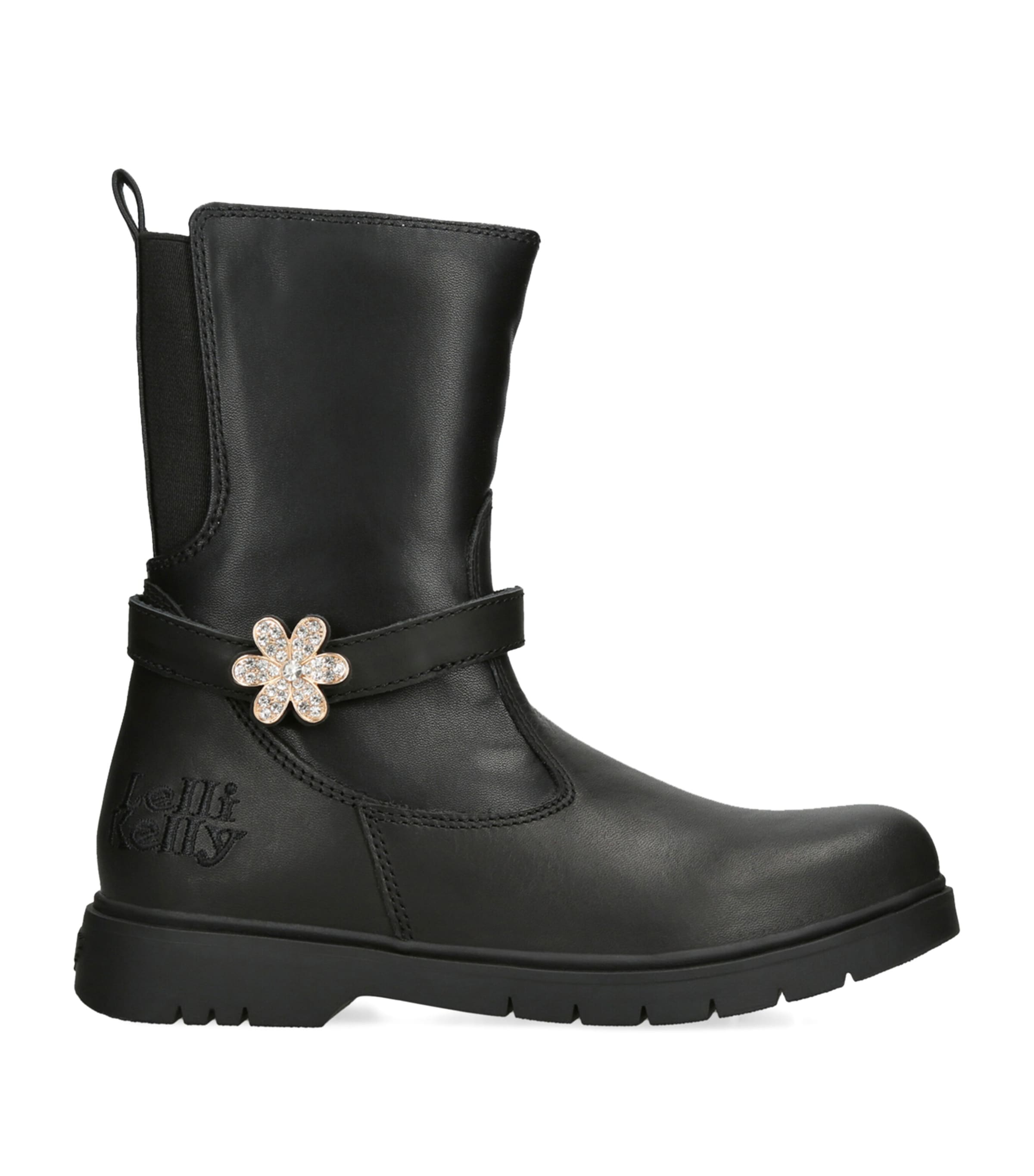 Lelli Kelly Kids' Leather Alyssa Boots In Black