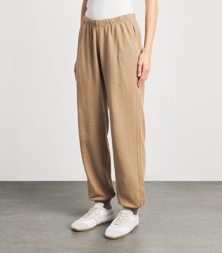 ÉTERNE Womens Cotton Boyfriend-Pocket Sweatpants Taupe Image 4