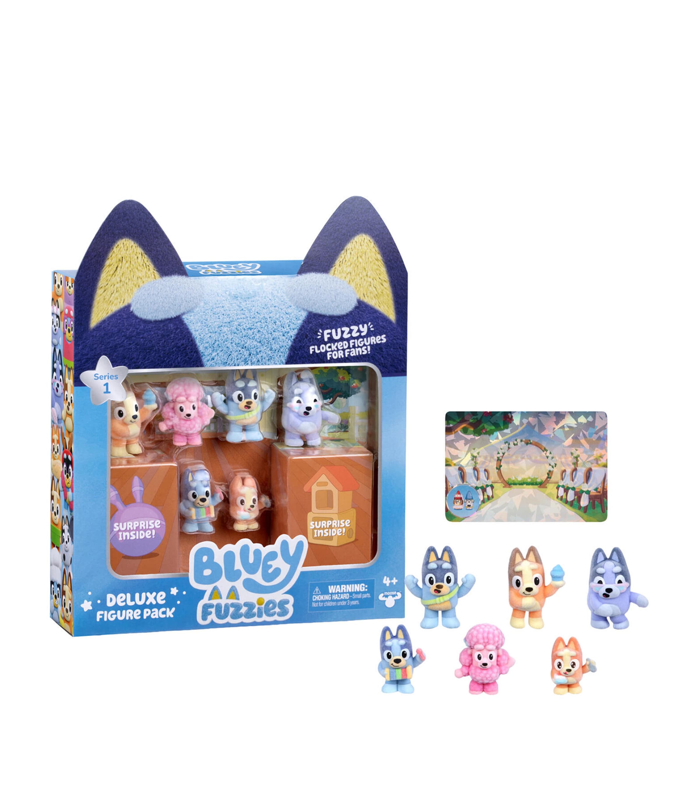 BLUEY Fuzzies Deluxe Figure Set Image 2