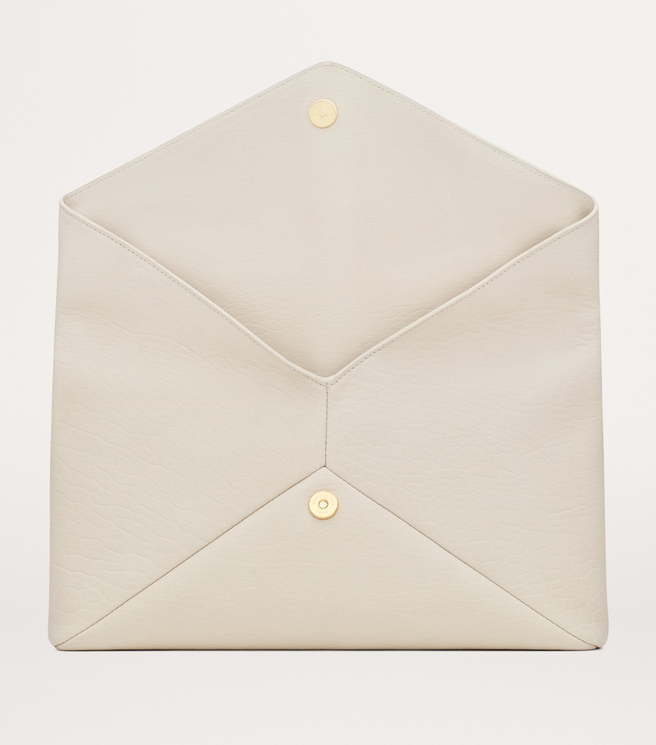 Saint Laurent Leather Cassandre Envelope Pouch Image 5