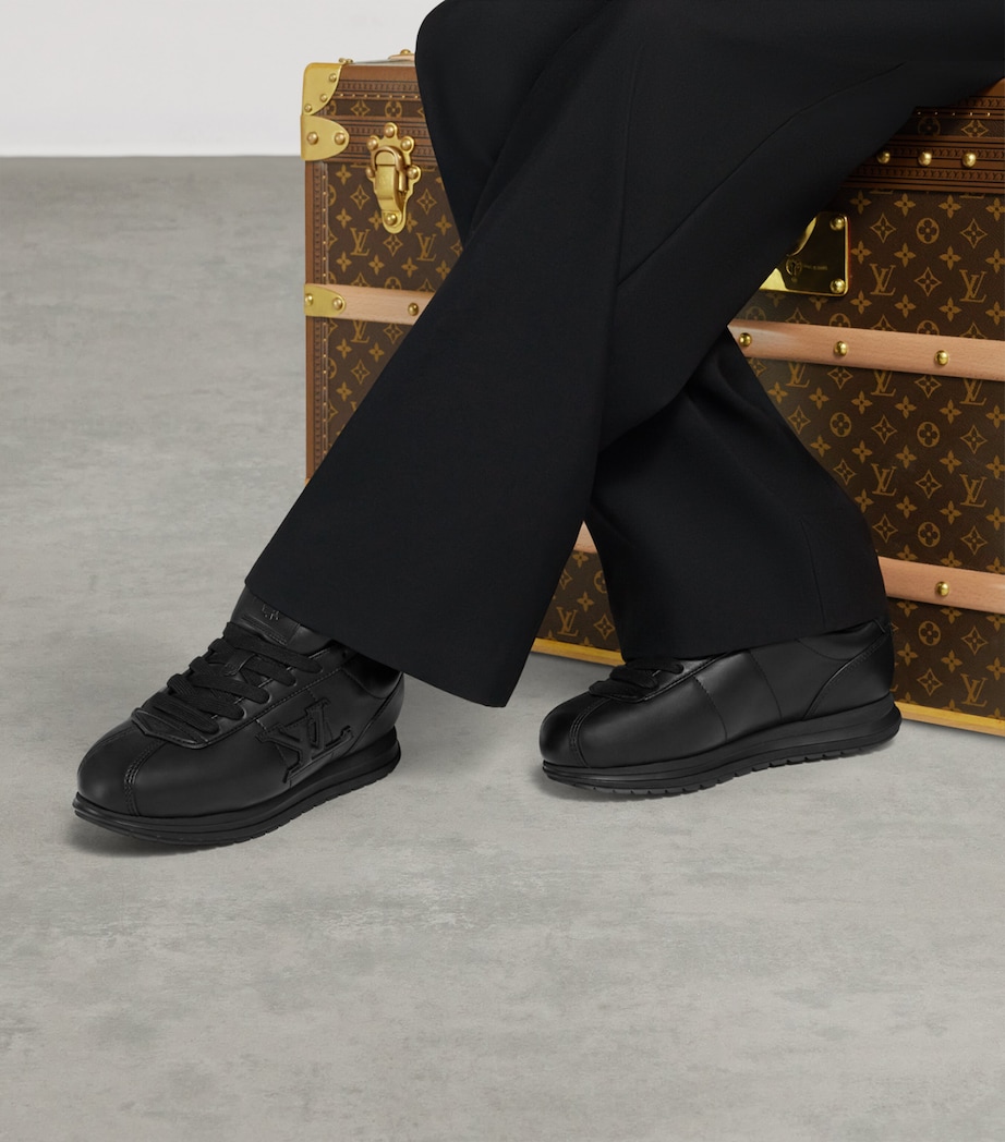 Leather Buttersoft Low-Top Sneakers BLACK Image 2