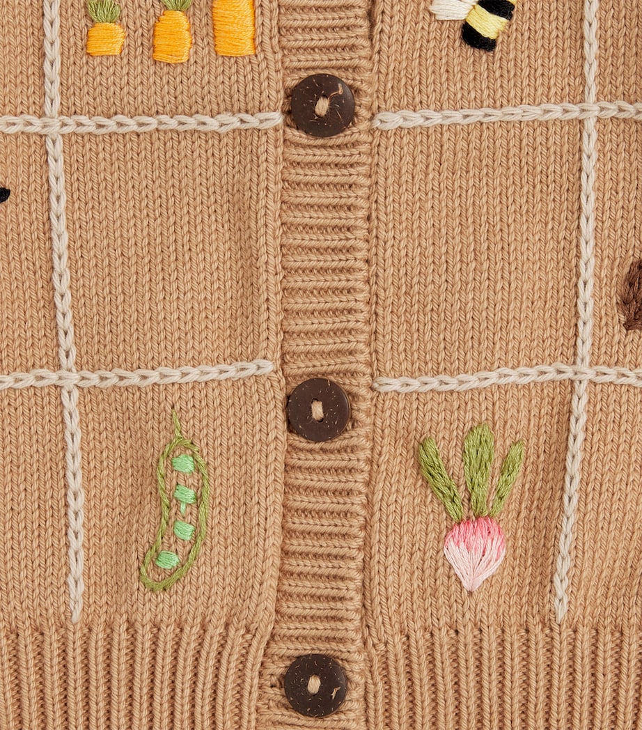 Shirley Bredal Organic Cotton Little Farm Cardigan (6 Months - 4 Years) Mt Malt Image 3