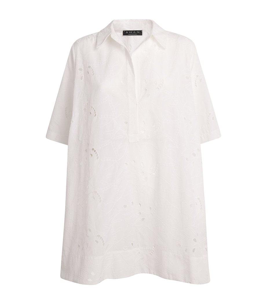 Broderie Lace Mini Dress 000 BLANC/WHITE Image 1