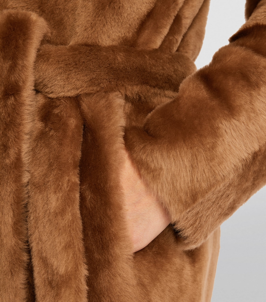 Lamb Fur Reversible Wrap Coat A2049 Image 7