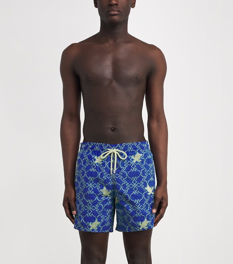 Embroidered Turtle Mistral Swim Shorts 613 MARRAKECH Image 2