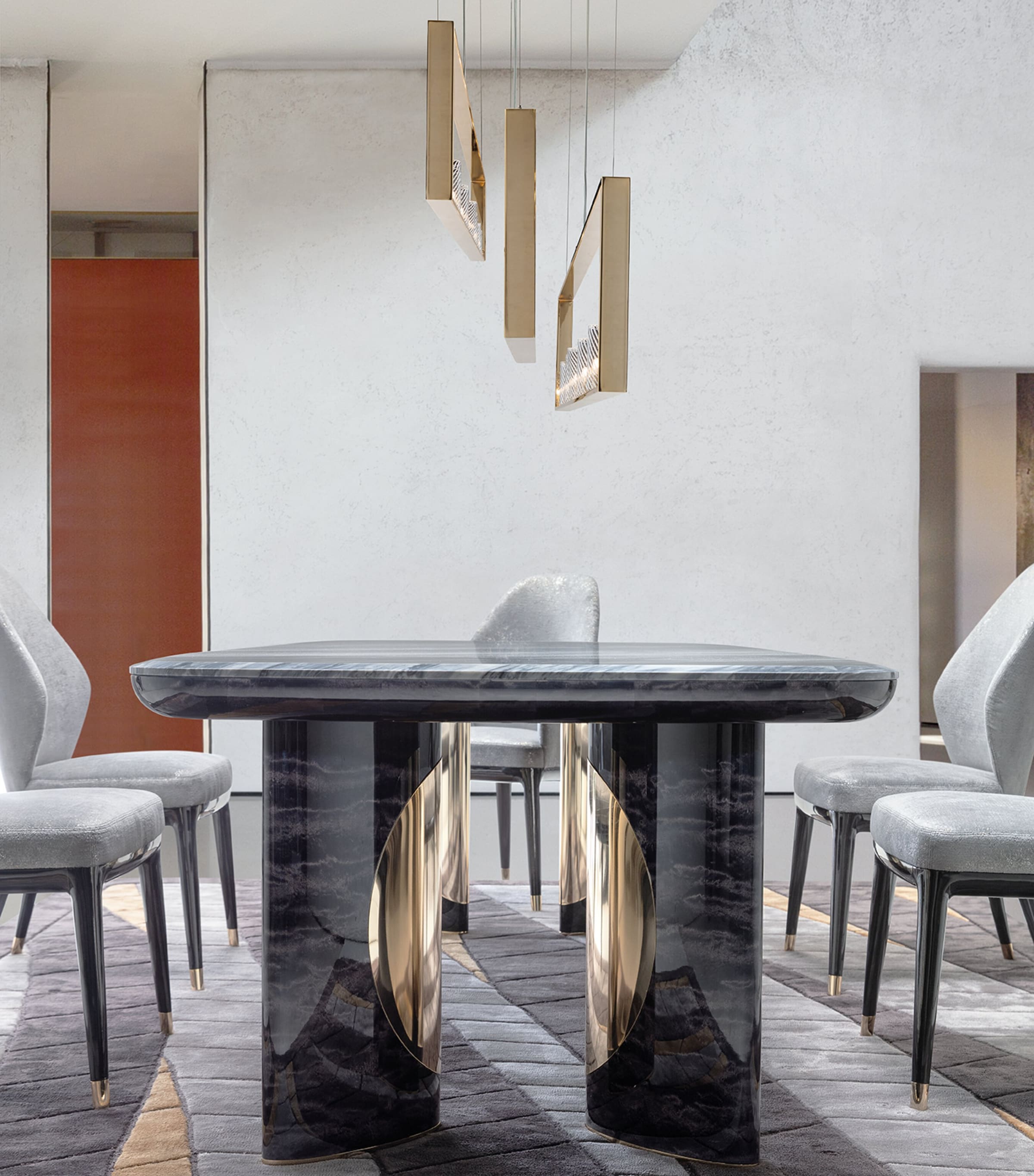 Charisma Dining Table GREY Image 2