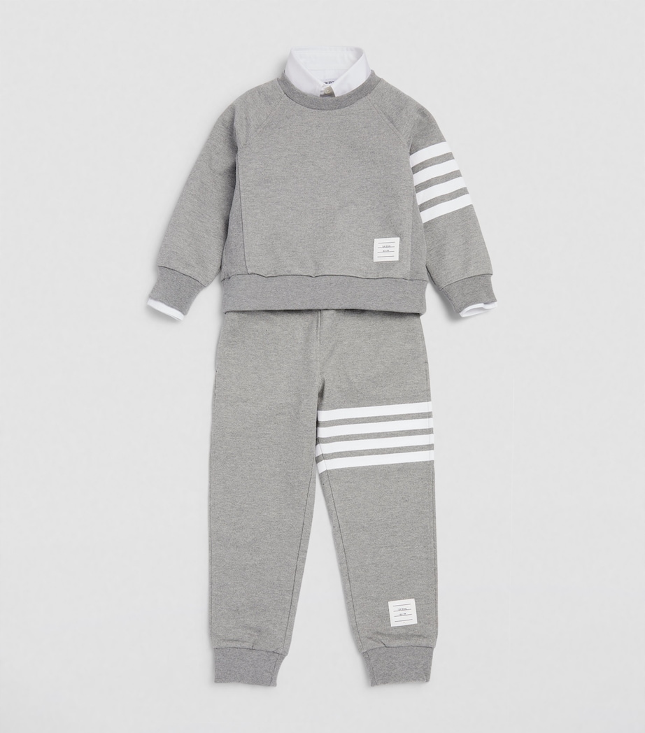 Cotton 4-Bar Sweatpants (2-12 Years) MED GREY Image 2