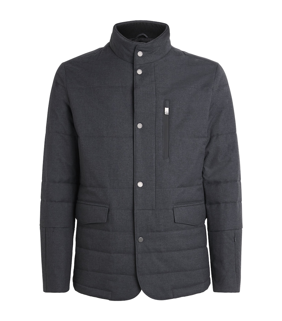Pal Zileri Mens Padded Jacket Grey Image 1