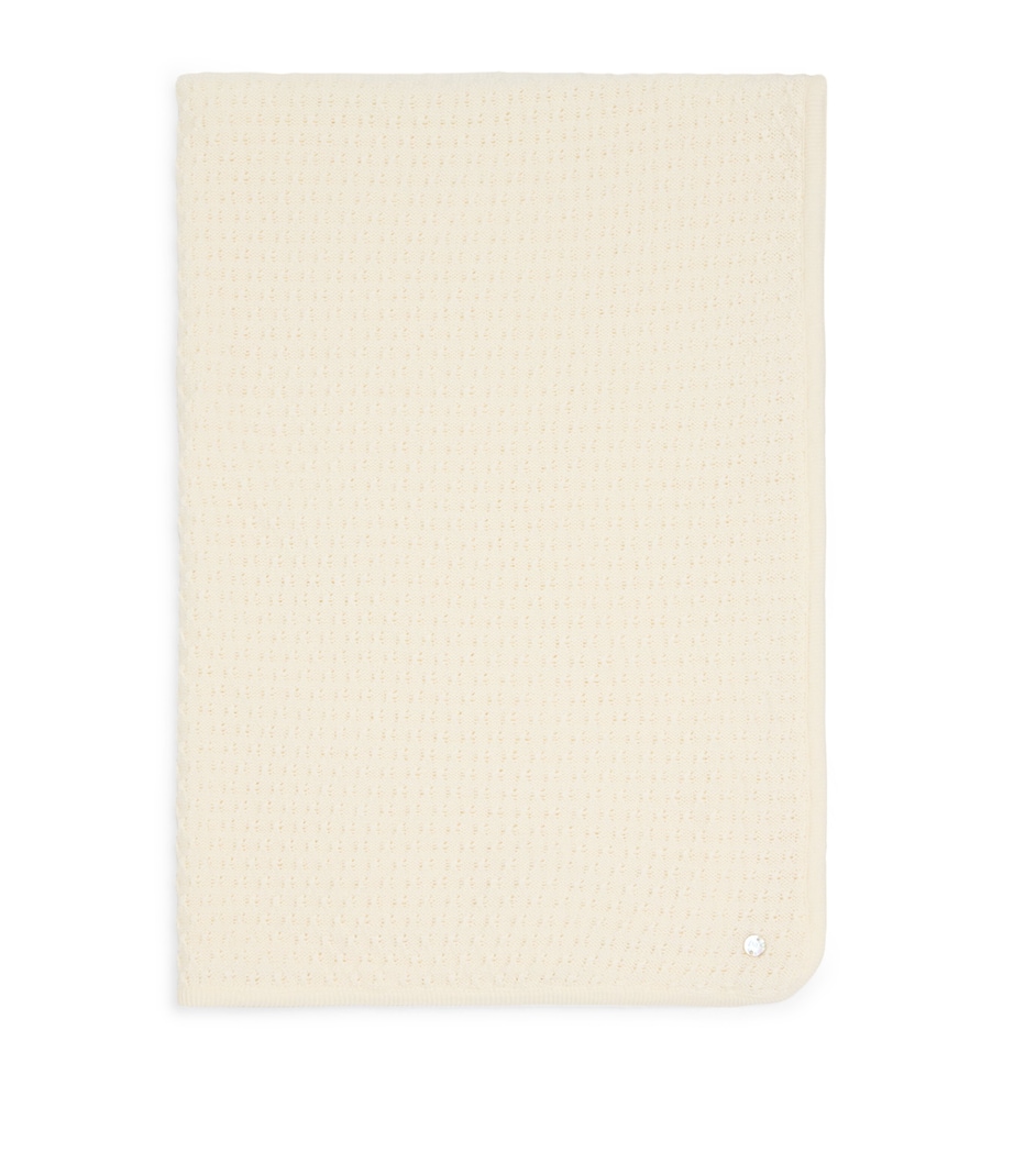 Cotton-Blend Pony Knit Blanket 60 H94 Image 1