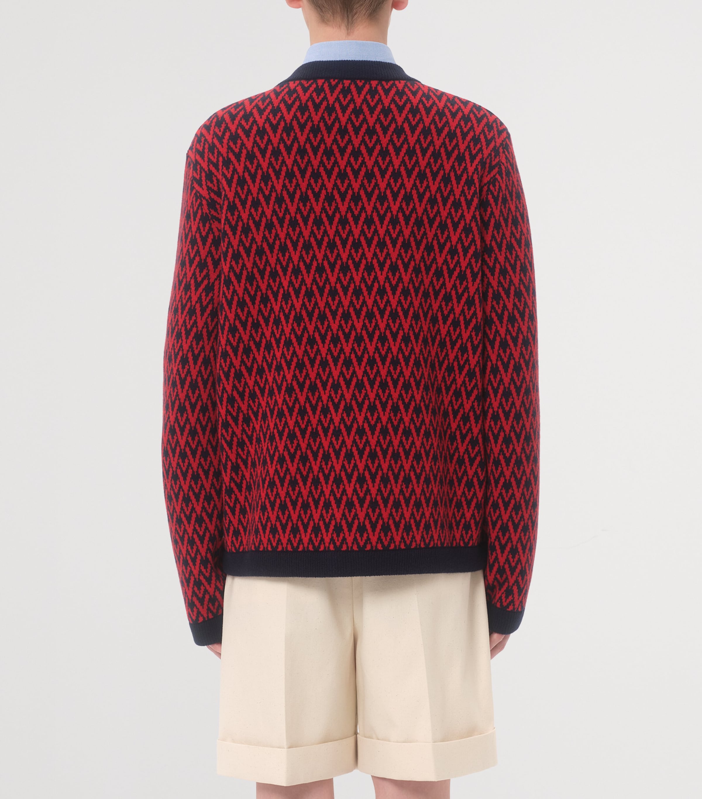 Wool Toute La V Cardigan BR5 Image 4