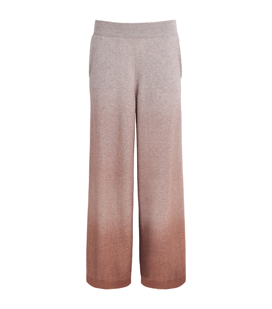 Colombo Womens Cashmere Wide-Leg Trousers Shaded Brick Image 1
